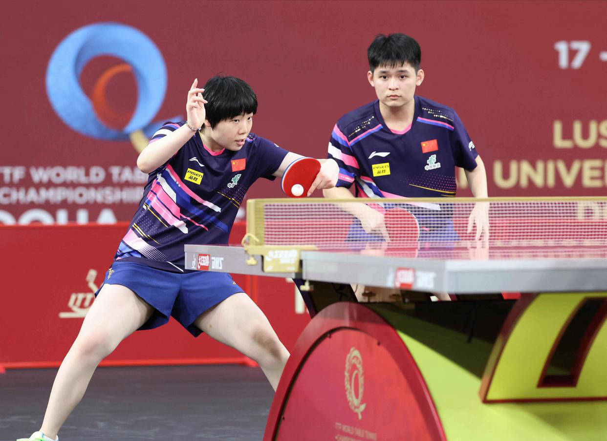 国乒强势横扫海港晋级半决赛，状态火热！！